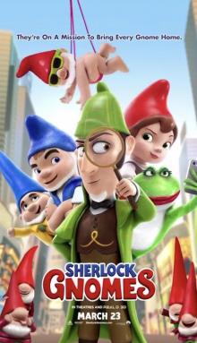 Films, June 19, 2019, 06/19/2019, Sherlock Gnomes (2018): Garden Gnomes Get Help From The Famous Detective