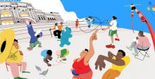 Festivals, October 02, 2021, 10/02/2021, Block Party: Music, Stiltwalkers, Art
