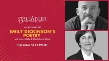 Poetry Readings, November 18, 2021, 11/18/2021, An Evening of Emily Dickinson's Poetry (online)