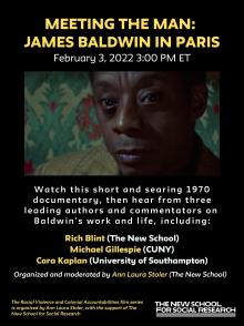 Screenings, February 03, 2022, 02/03/2022, Meeting the Man: James Baldwin in Paris (1970)