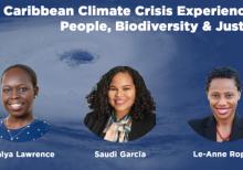 Discussions, March 09, 2022, 03/09/2022, The Caribbean Climate Crisis Experience: People, Biodiversity and Justice