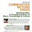 Discussions, April 29, 2022, 04/29/2022, Magdalena: A Threatened River of Music, Knowledge and Culture (online)