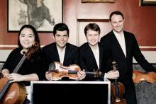 Concerts, December 11, 2022, 12/11/2022, String Quartet Performs Works by Debussy and Caplet Accompanied by Harp