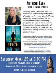 Book Discussions, March 25, 2023, 03/25/2023, Author Talk with Jennifer Coburn