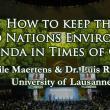 Discussions, March 29, 2023, 03/29/2023, How to Keep the UN Environmental Agenda in Times of Crisis (online)