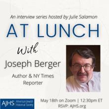 Discussions, May 18, 2023, 05/18/2023, A Chat with New York Times Reporter Joseph Berger (online)