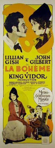 Films, May 10, 2023, 05/10/2023, La Boh&egrave;me (1926): silent drama