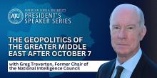 Discussions, April 25, 2024, 04/25/2024, The Geopolitics of the Greater Middle East after October 7 (online)