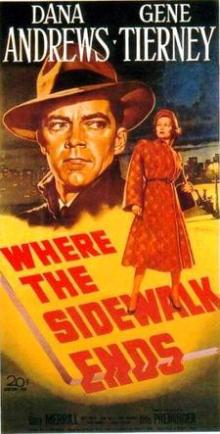 Films, April 29, 2025, 04/29/2025, Where the Sidewalk Ends (1950): Film Noir&nbsp;