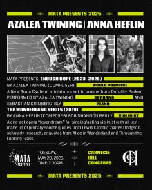 Concerts, May 20, 2025, 05/20/2025, Emerging Composers Exhibit New, Original Works