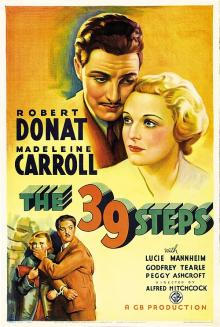 Films, June 12, 2025, 06/12/2025, The 39 Steps (1939): Spy Thriller Directed by Alfred Hitchcock