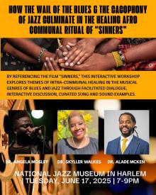 Workshops, June 17, 2025, 06/17/2025, Discover the Healing Power of Blues & Jazz Music