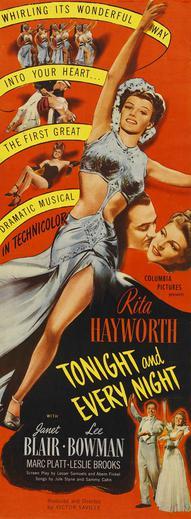 Films, July 10, 2025, 07/10/2025, Tonight and Every Night (1945): Wartime Musical with Rita Hayworth