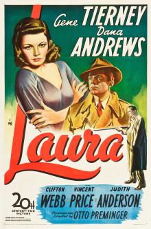 Movie in a Parks, August 06, 2025, 08/06/2025, Laura (1944): Stylish film noir mystery featuring an unforgettable femme fatale