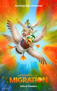 Movie in a Parks, August 06, 2025, 08/06/2025, Sunset Movie Outdoors: Migration (2023): Animated Adventure Comedy