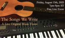 Concerts, August 15, 2025, 08/15/2025, Live Original Music Showcase