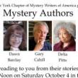 Author Readings, October 04, 2025, 10/04/2025, Hear from Mystery Authors about Their Books