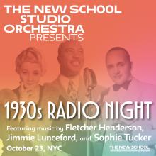 Concerts, October 23, 2025, 10/23/2025, 1930s New York Radio Tunes Live
