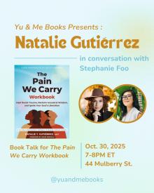 Author Readings, October 30, 2025, 10/30/2025, Author & Psychotherapist Discusses Her Self-Help Workbook, The Pain We Carry
