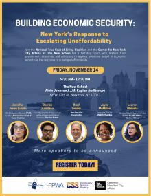Forums, November 14, 2025, 11/14/2025, Experts Discuss Economic Security in New York City