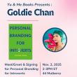Book Signings, November 02, 2025, 11/02/2025, Meet & Greet with Goldie Chan for Her New Book, Personal Branding for Introverts