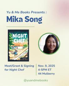 Book Signings, November 09, 2025, 11/09/2025, Meet & Greet with Author Nika Song, with Her New Book, Night Chef