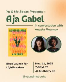 Author Readings, November 11, 2025, 11/11/2025, Author Aja Gabel Shares Her New Book, Lightbreakers