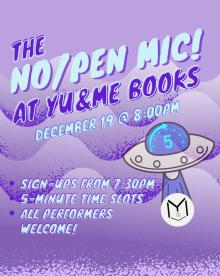 Open Mics, December 19, 2025, 12/19/2025, Share Your Poetry & Listen to Others