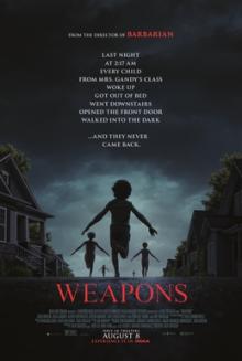 Films, January 22, 2026, 01/22/2026, Weapons (2025): Mystery Horror Film