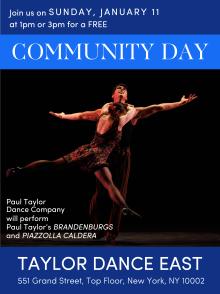 Dance Performances, January 11, 2026, 01/11/2026, Paul Taylor's Showcase