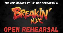 Dance Performances, January 10, 2026, 01/10/2026, BREAKIN' NYC! High-Energy Dance: Step, Street, House Styles and More (Open Rehearsal)