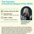 Lectures, February 19, 2026, 02/19/2026, Scholar Discusses the Figure of the Imposter in Weimar Art & Literature