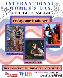 Concerts, March 06, 2026, 03/06/2026, Women's Day Jazz Performance & Jam: Tunes by Alice Coltrane & More (Listen or Play)