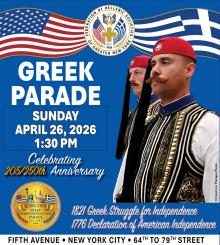 Parades, April 26, 2026, 04/26/2026, Greek Independence Day Parade