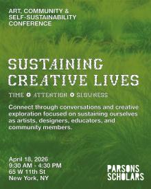 Conferences, April 18, 2026, 04/18/2026, Explore Artistic Sustainability & Community