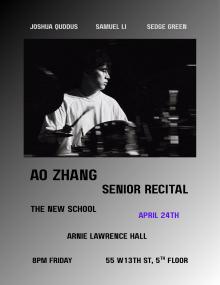 Concerts, April 24, 2026, 04/24/2026, Percussion Pieces by&nbsp;Immanuel Wilkins