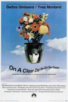 Films, November 16, 2026, 11/16/2026, On a Clear Day You Can See Forever (1970): Comedy Drama Fantasy Musical with Barbra Streisand